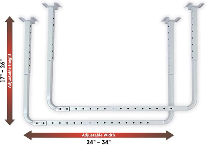 80842-10 33 in. x 34 in. Adjustable Garage Ceiling Mount Storage Rack Kit - Image 3