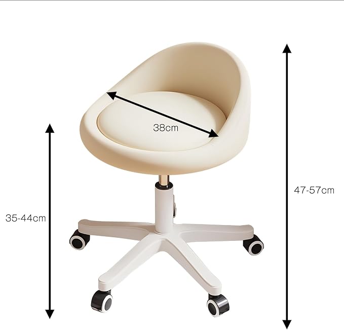 Rolling Stool Set of 4 Rolling Hydraulic Salon Stool - Image 2