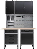 JZD Steel Workbench Garage Storage Cabinet Set by JZD