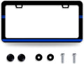 Thin Blue Line License Plate Frame Patriotic License Plate Frames Funny by BRAGHRTED