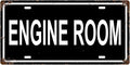 ENGINE ROOM SPACE Metal Tin Sign License Plate Bar Cafe Garage Cave Home Room by Unknown