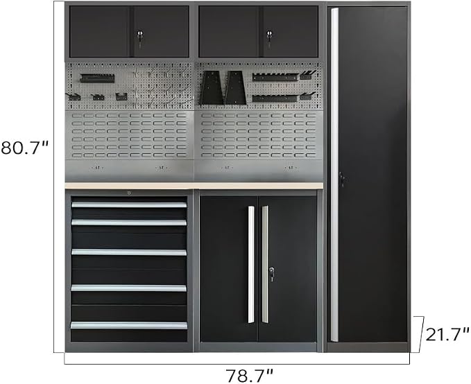 JZD Metal Garage Cabinet System, Tool Cabinets - Image 2