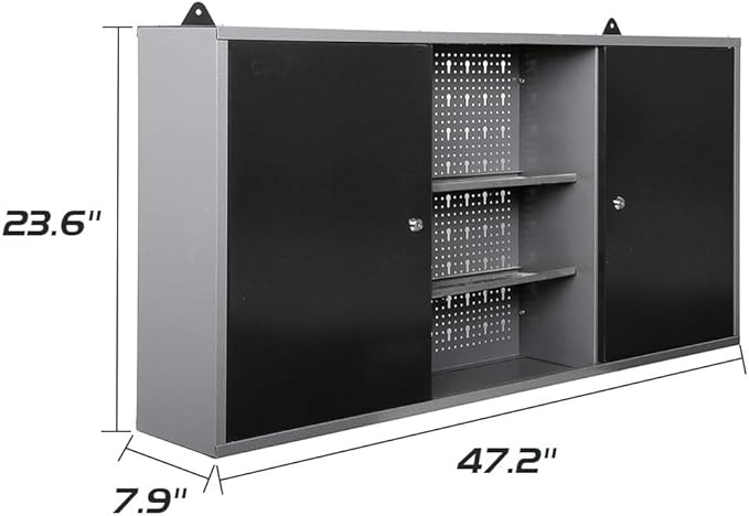JZD Steel Wall Mount Storage Cabinet System - Image 3