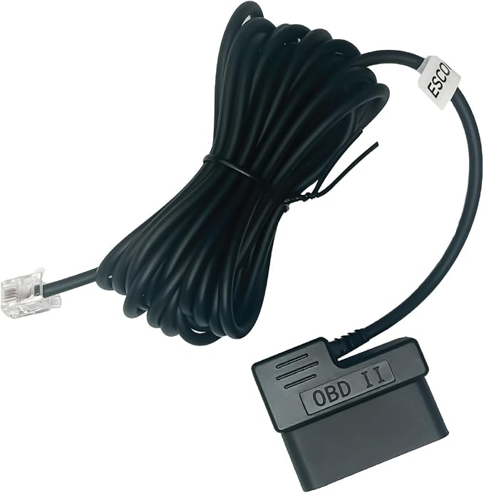 Escort Radar Detector Power Cord, OBDII to RJ11 Cable Radar Detectors: MAX 360 by ESCORT