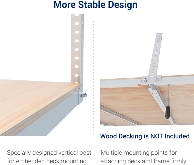 FLEXIMOUNTS 4x8 Overhead Garage Storage Rack without Decking, Garage Storage - Image 5