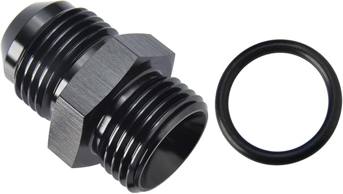8AN Male Flare to 8AN ORB O-ring Boss Fuel Pump Rail Adapter Fitting Aluminum - Image 4