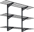FLEXIMOUNTS 3 Tier 1x4ft Garage Storage Wall Shelving, 12x48inch per Shelf by FLEXIMOUNTS