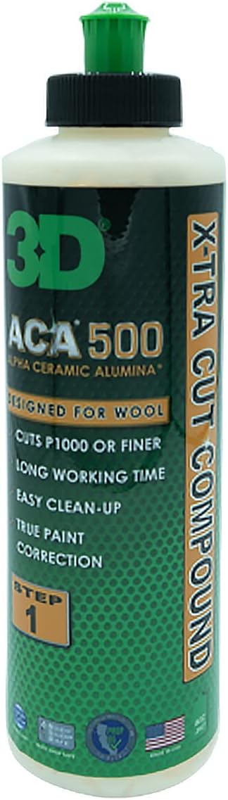 3D ACA 500 Cutting Compound – Step 1 Extra-Cut by 3DCarCare