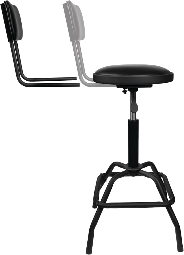 Performance Tool W85016 Pneumatic Stool w/Removable Backrest - Image 7