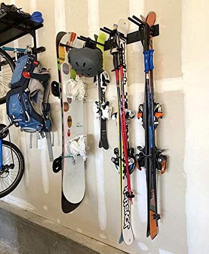 StoreYourBoard Ski Wall Storage Rack – Ski Rack Wall Mount Holds 8 Pairs - Image 6