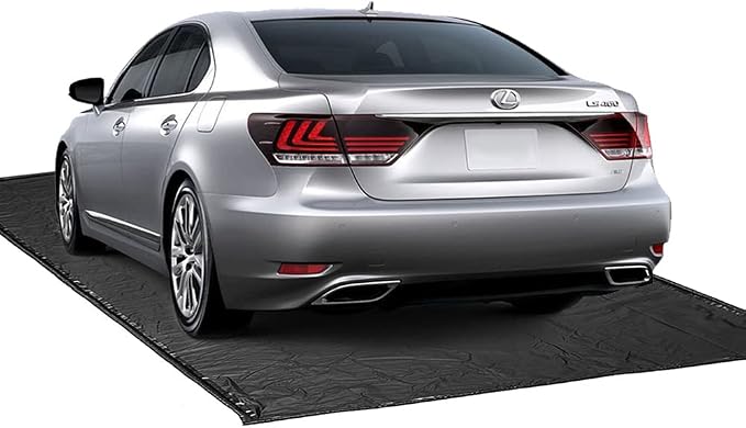 Garage Floor Mat for Under Car Oil Containment Mat for Snow, Rain by Hanjet