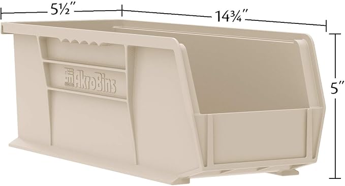 Akro-Mils 30234 AkroBins Plastic Storage Bins, Space-Saving Stackable Bins - Image 2