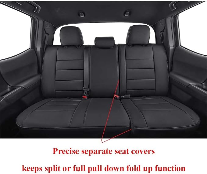 EKR Custom Fit Tacoma Leather Car Seat Covers - Image 4