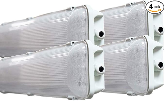 4 FT 6500K 72W LED Vapor Tight Lights | Commercial Indoor/Outdoor Hardwired by Orilis
