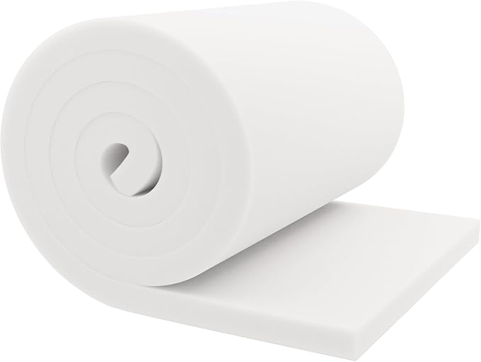 GoTo Foam 1" Height x 24" Width x 72" Length 36ILD Upholstery Cushion Made in by GoToFoam