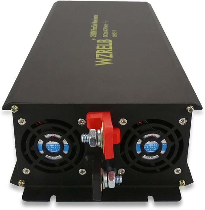 WZRELB Power Inverter 2500W Pure Sine Wave Inverter 12V 120V Dc AC Converter - Image 5