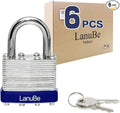 LanuBe Lock Laminated keyed Padlock, keyed Alike Locks, Normal Shackle by LanuBe