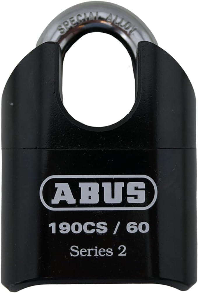 ABUS 190CS/60 High Security Solid Steel Combination Padlock, Closed Shackle by ABUS