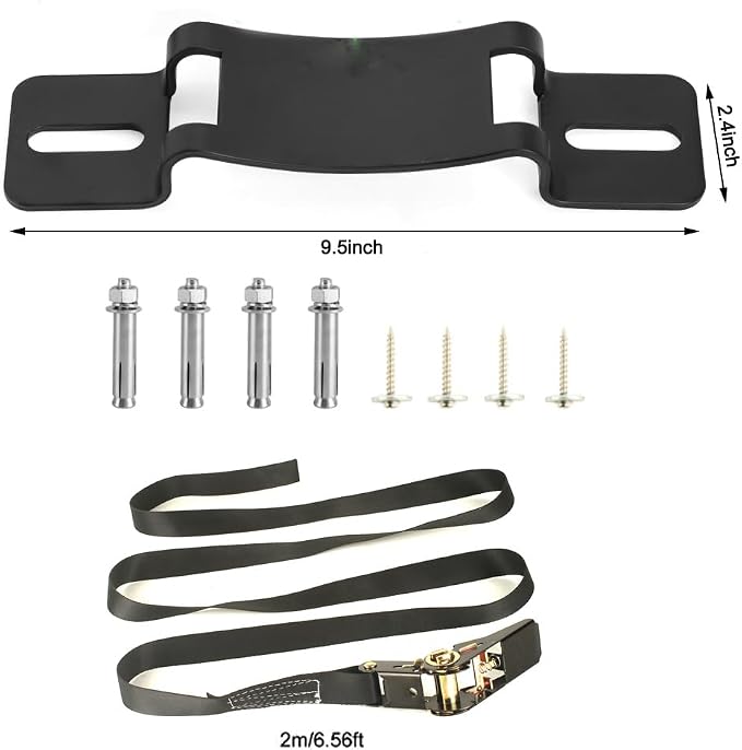 Propane Tank Holder ，Cylinder Wall Mounted Brackets, Ratchet Straps（6.6ft ） - Image 3