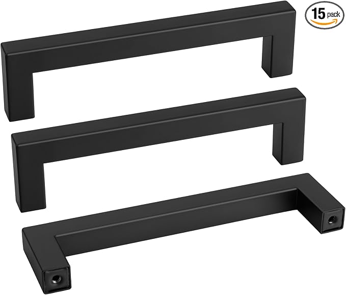 goldenwarm 15 Pack 5 Inch Black Cabinet Handles by goldenwarm