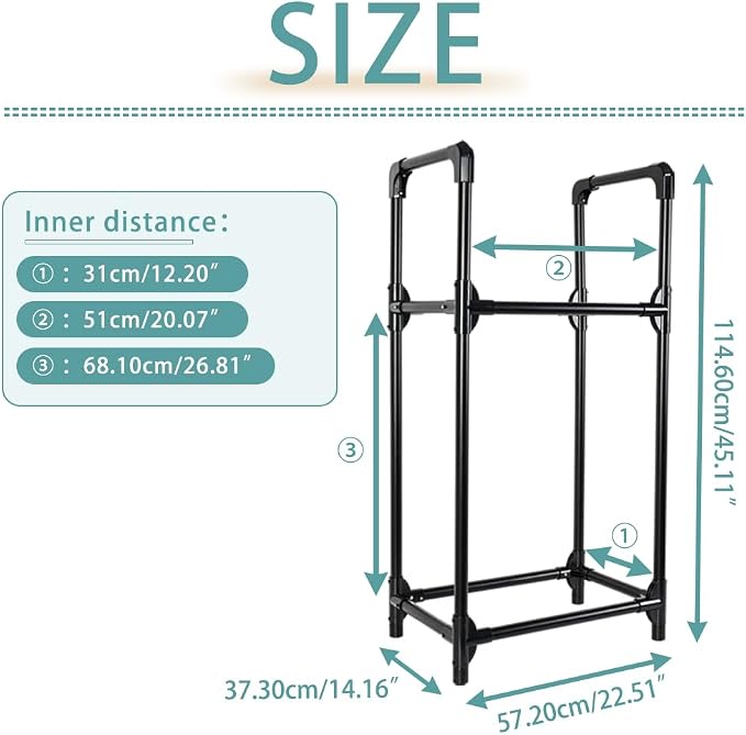 Hershii Tire Storage Rack Standing Garage Storage Shelf Organizer - Image 3