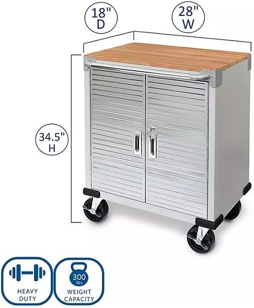 Heavy Duty Rolling Storage Cabinet - Image 3