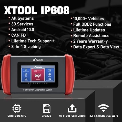 XTOOL IP608 Full System OBD2 Scanner Diagnostic Tool, Code Reader - Image 2