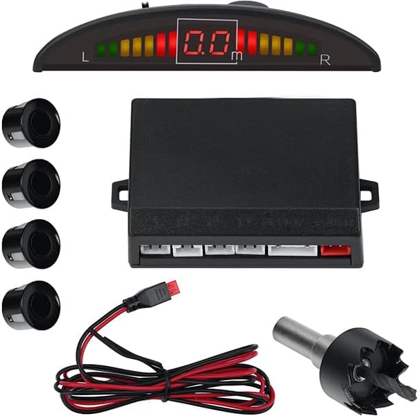 Car Reverse Backup Parking Sensor Radar System kit The LED Display by SANDETOUN