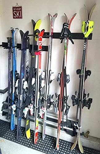 StoreYourBoard Ski Storage Rack, Indoor Wall Mount Garage Organizer, Solid Steel - Image 8