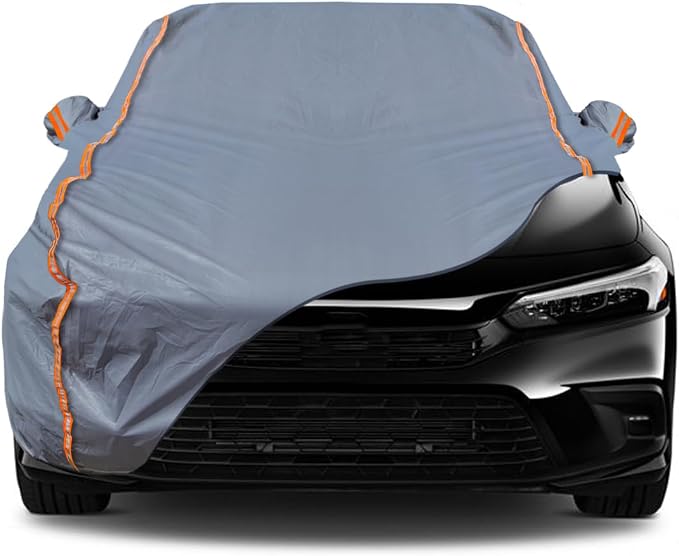TUCAREST 6-Layers PEVA Premium Full Car Cover Fit by TUCAREST