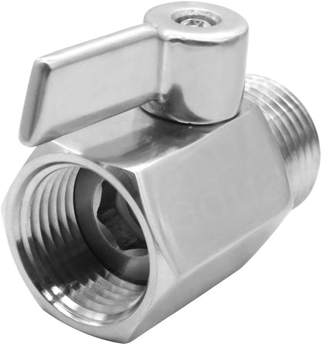 beduan 3/4" Shut Off Valve GHT Thread Stainless Steel Garden Hose Heavy Duty - Image 3