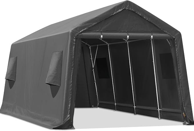 ADVANCE OUTDOOR Heavy Duty 10x20 ft Carport Outdoor Patio Portable Canopy - Image 8