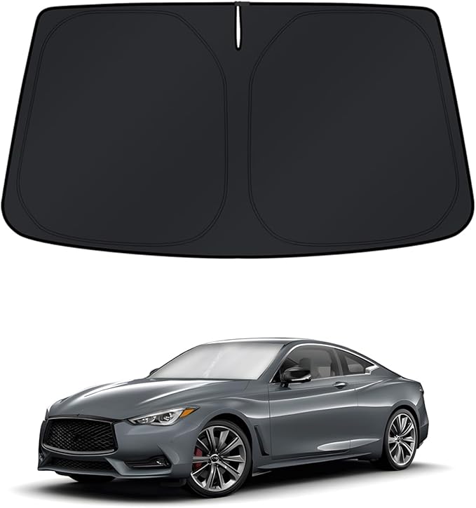 KUST Windshield Sun Shade for Infiniti Q60 Coupe 2017-2022 Window Sunshade Sun by KUST
