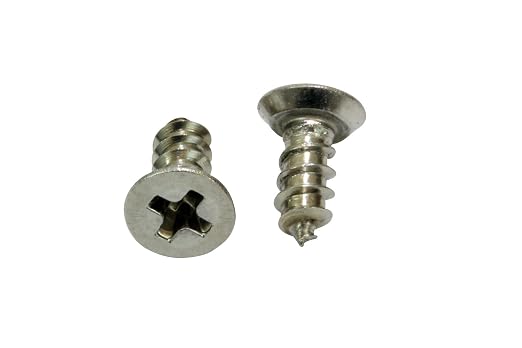 Bolt Dropper #4 x 3/8" Stainless Steel Flat Head Phillips Wood Screw, 18-8 - Image 3
