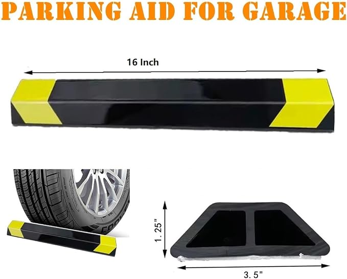 1 Pack 16" Parking Aid for Garage Heavy Duty, Car Parking Stopper for Garage 2 - Image 2