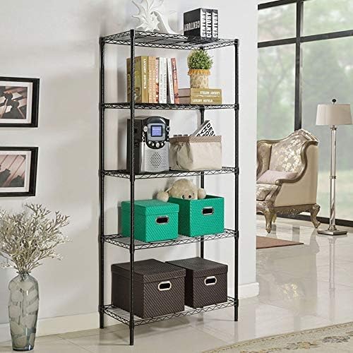 Wire Shelving Unit Commercial Metal Shelf Adjustable Layer Rack Strong Steel - Image 2
