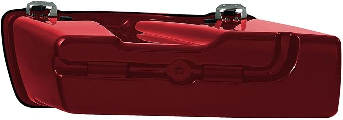XFMT Motorcycle Red Hard Saddlebags Saddle Bags Trunk W/Lids & Chrome Latches - Image 6