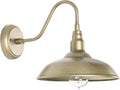 10 Inch Gooseneck Barn Light for Farmhouse, Brass Exterior Barn Style Light by GOALPLUS