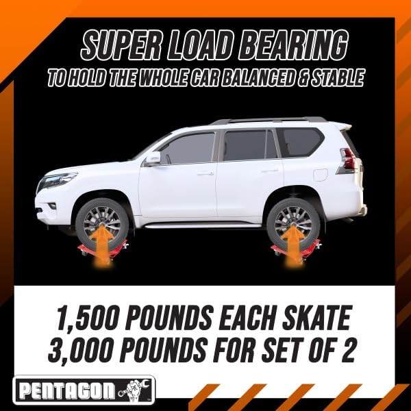 5052 Pentagon Tool | Premium 2-Pack | Car Tire Dolly - Image 2