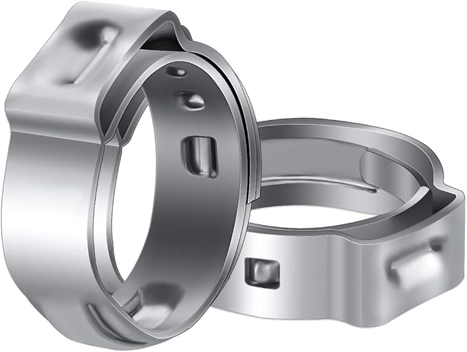 LOKMAN 50 Pack 3/8 Inch PEX Cinch Clamps, Stainless Steel Cinch Crimp Rings by LOKMAN