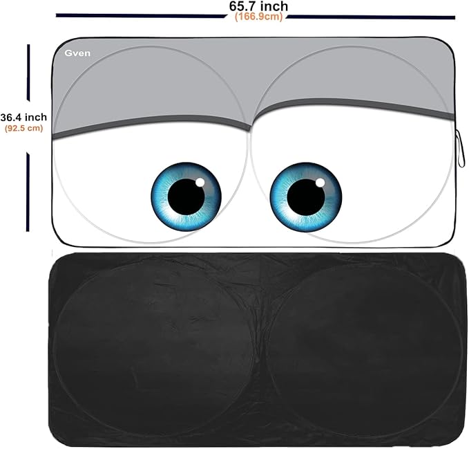 Gven Windshield Sun Shade 2025 Windshield Cover Sun Shade Automotive Interior - Image 2