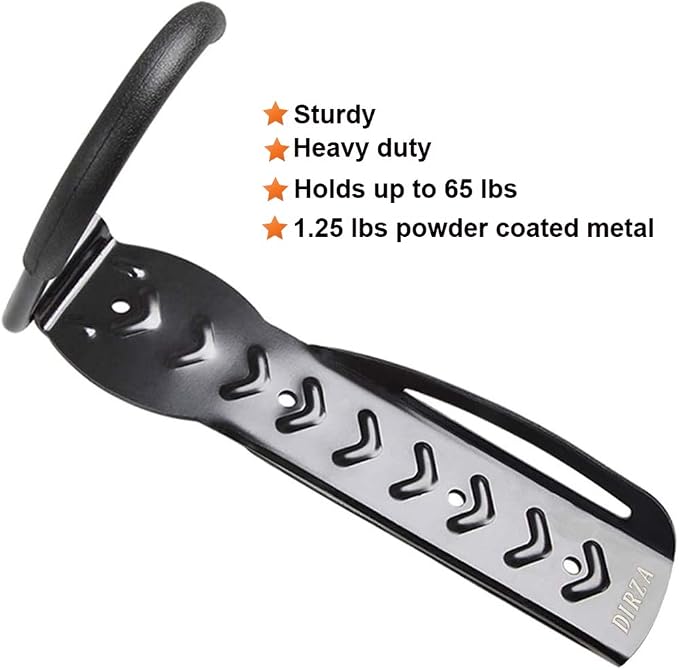 Dirza Bike Rack Garage Wall Mount Bike Hanger Bike Hooks Bike Storage Bicycle - Image 2