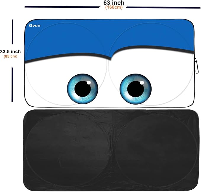 Gven Windshield Sun Shade 2025 Windshield Cover Sun Visor Automotive Interior - Image 2