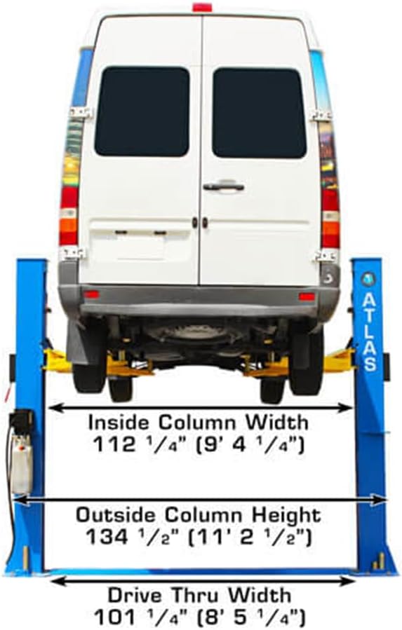 ATLAS Automotive Equipment BP10000X 2-Post Commercial Grade Vehicle Lift - Image 6