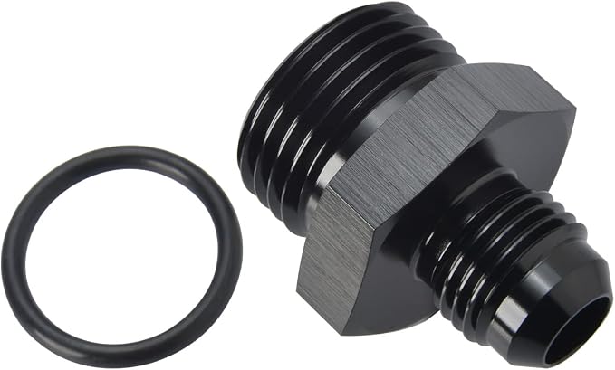 6AN Male Flare to 10AN ORB O-ring Boss Fuel Pump Rail Adapter Fitting Aluminum - Image 3