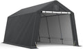 10x15FT Outdoor Storage Shelter Carport, Thickened Double-layer Heavy Duty by Raxmolo