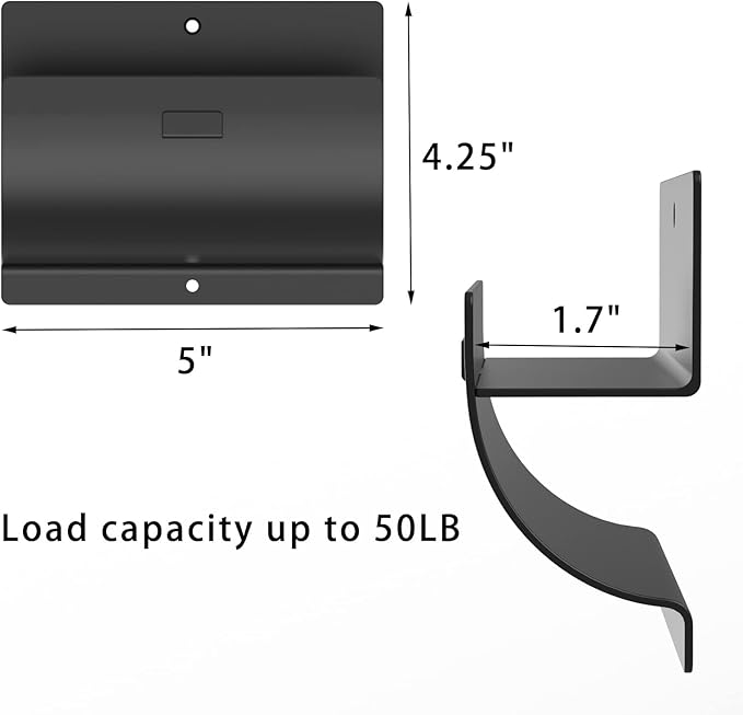 Heavy-Duty Ladder Hanger-Wall Mount Ladder Hook-Garage Wall Wheelbarrow - Image 7
