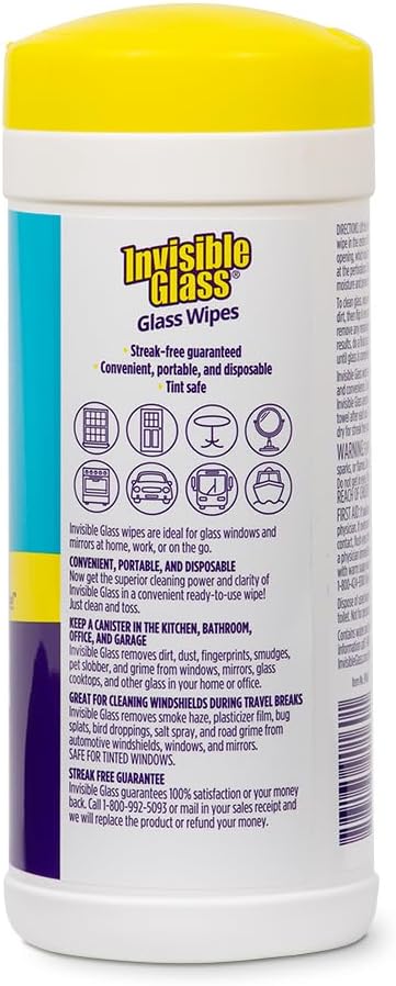 Invisible Glass 90160 Glass Cleaning Wipes Perfect - Image 2
