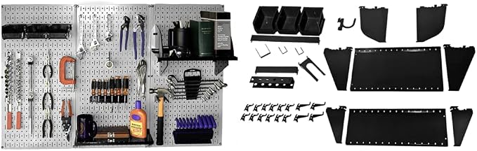 Wall Control Metal Pegboard and Accessory Kit by Wall+Control