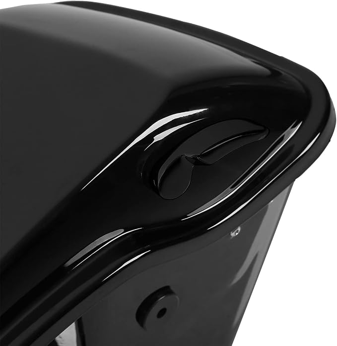 XFMT Motorcycle Vivid Black 5" Stretched Saddlebags Extended Hard Saddle Bags - Image 7